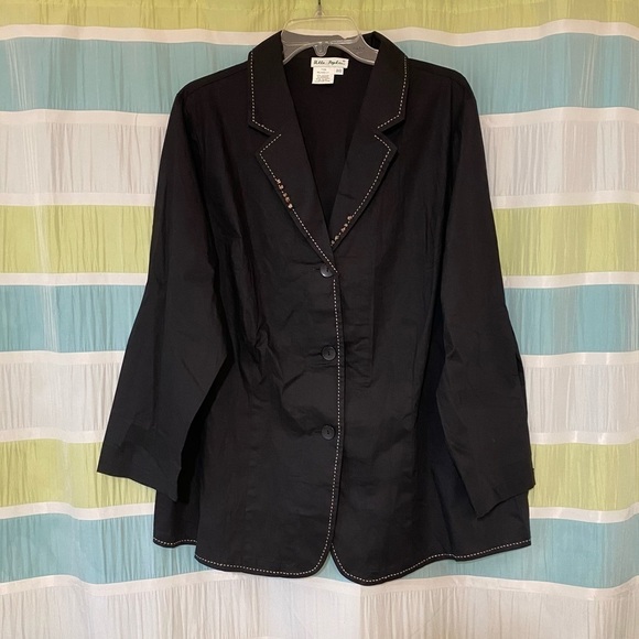 Ulla Popken Black Button Down Blouse & Pants Sz 20/22 - Picture 15 of 15